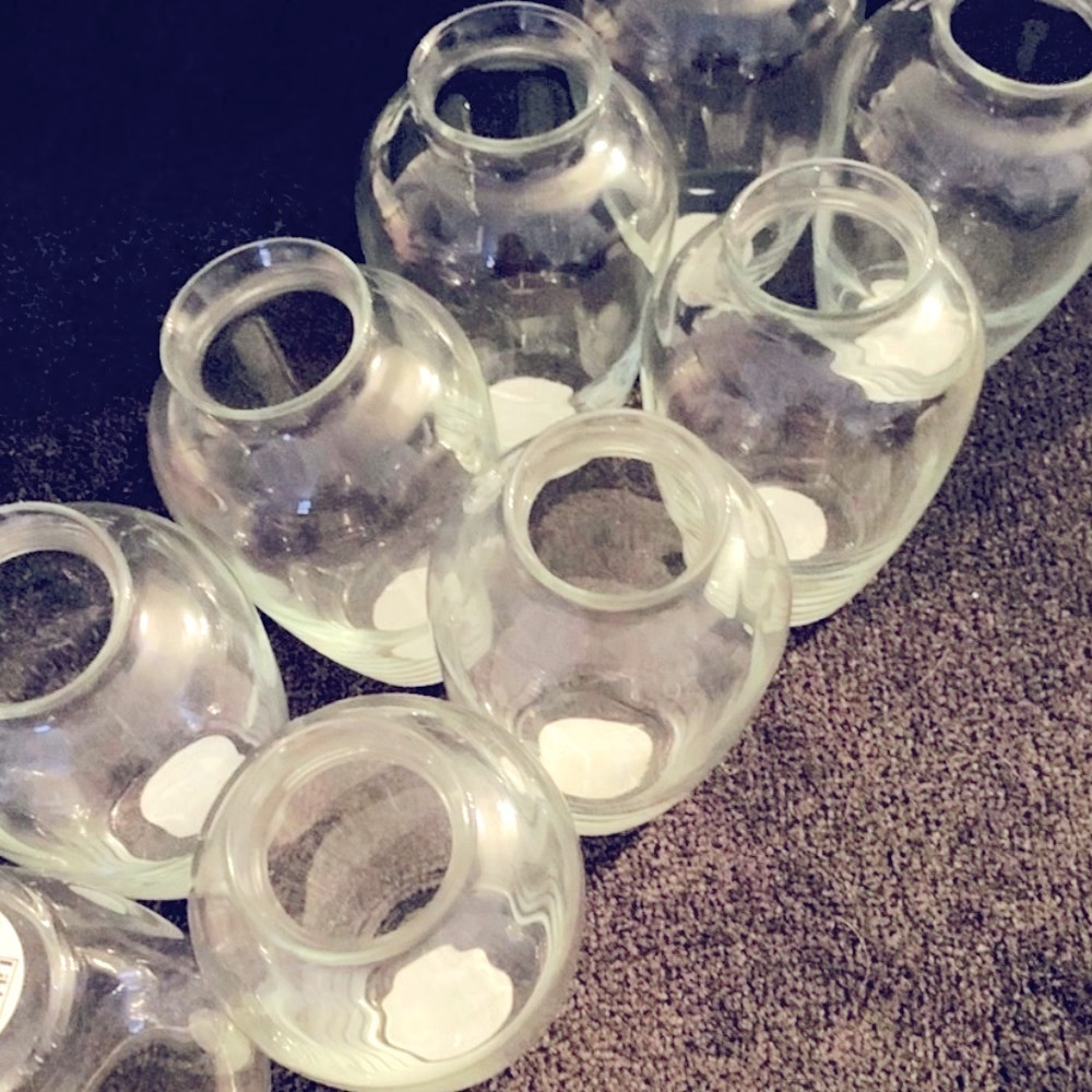 LIBBEY Glass Clear Bud Vases